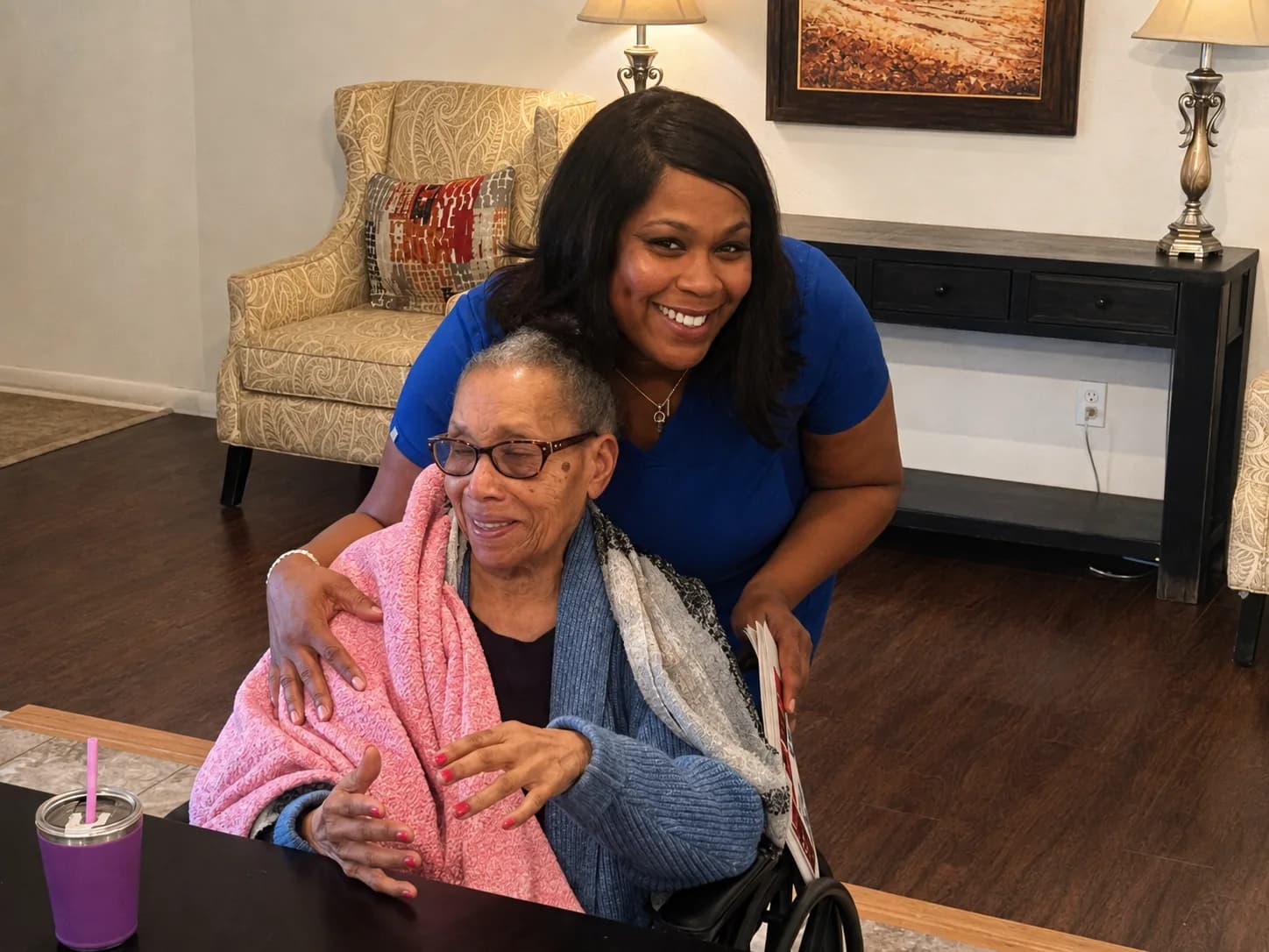 Residents enjoying community activities at VIP Living Center